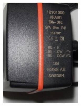 ESBE ARA661 Pohon pro směšovací ventily ARA661 Značka Esbe
