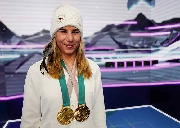 Olympijská vítězka Ester Ledecká.