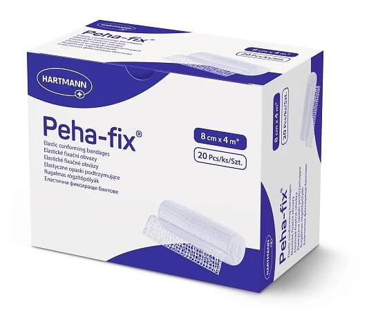 Obinadlo elastické fixační Peha-fix 8cmx4m, 1ks