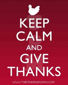 Keep calm and give thanks, one of my 25 favorite FREE Thanksgiving printables | DuctTapeAndDenim.com