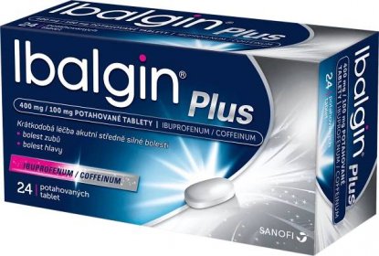 Ibalgin Plus 400 mg/100 mg 24 tbl.