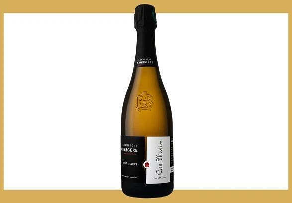 A bottle of Champagne Andr Bergre Petit Meslier Brut Nature 2020