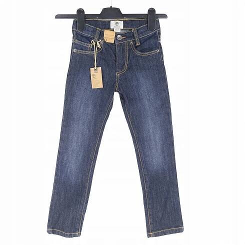 DÍVČÍ KALHOTY TIMBERLAND JEANS TMAVĚ MODRÁ 114