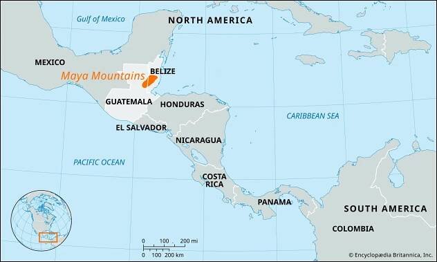 Maya Mountains | Belize, Map, & Facts | Britannica