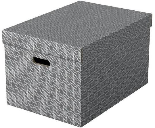 Box úložný Esselte Home, velikost L, šedý, 3 ks