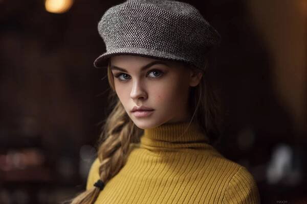 žena, Anastasia Scheglova, model, dívka, tapeta na zeď, focení, fotografie, dlouhé vlasy, beautiful girl, čepice