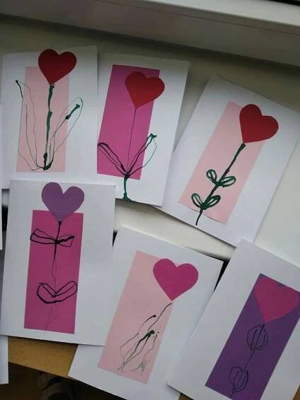 Pin by sara tenore on lavoretti | Umbrella craft, February ideas, Card craft