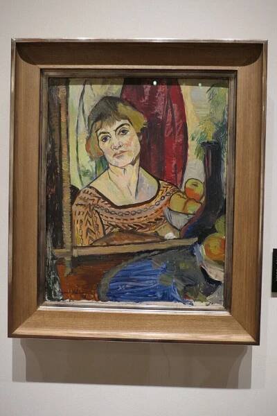 Suzanne Valadon Autoportrét, 1927, olej, karton lepený na dřevě, Sbírka města Sannois, Val d´Oise
