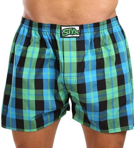 Styx Pánské trenky klasická guma nadrozměr vícebarevné (E1038) 5XL