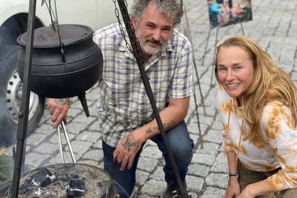  „Žiju na venkově,  takže zdrojem jsou mi produkty,  které se vyskytují kolem mě, “ říká Michal Hromas | foto: Lucie Výborná,  Český rozhlas,  Český rozhlas