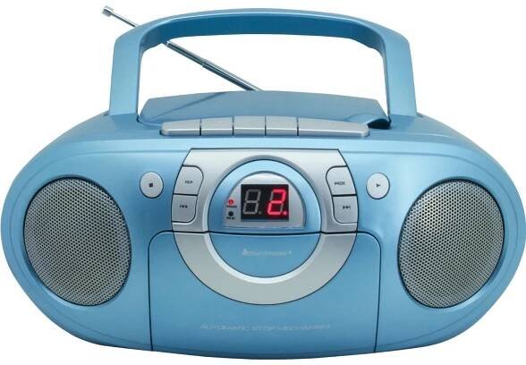 Rádio Magnetofon CD FM Kazeta BoomBox Soundmaster SCD5100BL modrá Stav balení originální