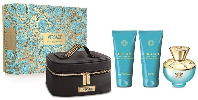 Dylan Turquoise - EDT 100 ml + parfémovaný tělový gel 100 ml + sprchový gel 100 ml + kosmetická taštička