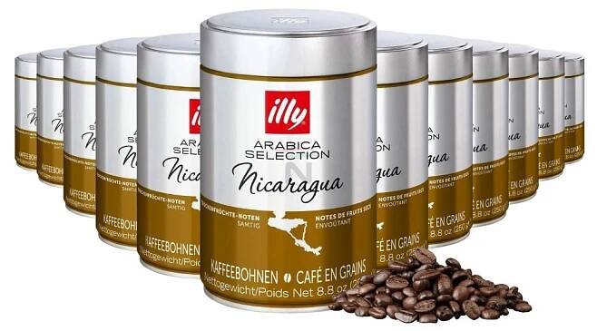 Illy Nicaragua zrnková káva 250g 12ks ⇒ 1 908 Kč - Illy zrnková káva
