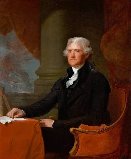 Gilbert Stuart (1755–1828), Thomas Jefferson, Washington and Boston, 1805–1807.
