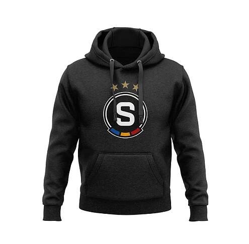 Mikina Sparta classic černá unisex - AC Sparta Praha