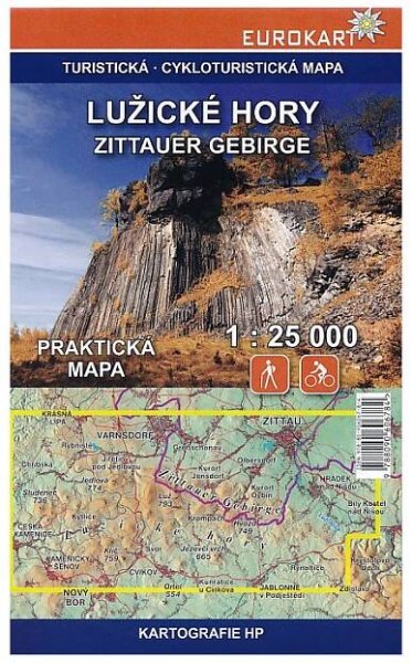 TURISTICKÁ MAPA LUŽICKÉ HORY, ZITTAUER GEBIRGE / ŽITAVSKÉ HORY