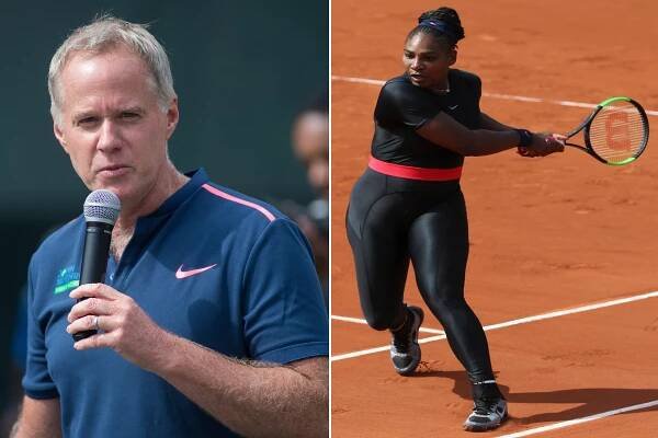 Patrick McEnroe and Serena Williams