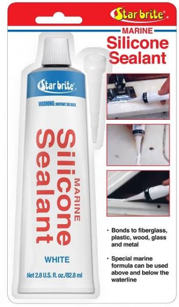 STAR BRITE Silicone Sealant White 2.8 OZ. (082101)