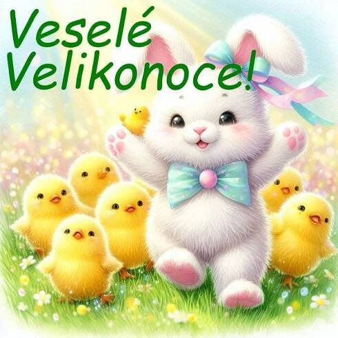 Klikněte pro zobrazení původního (velkého) obrázku
==============
Velikonoční přání Veselé Velikonoce!
Pošlete originální velikonoční přání plná lásky a rado…