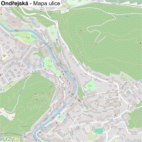 Ondřejská - mapy | Kurzy.cz