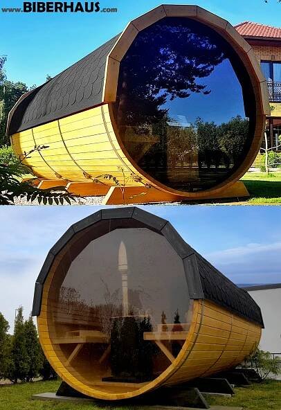 Zahradní SAUNA 400 cm OKNO 100% + PŘEVLÉKÁRNA + PŘEDSÍŇ +DÁREK = cenová nabídka Materiál provedení smrkové dřevo