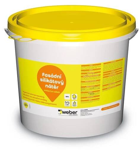 weber Barva fasádní ton silikát bílá 5 kg
