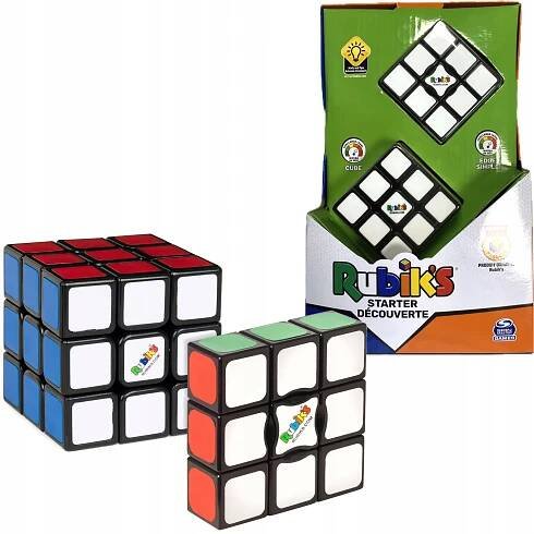Rubikova kostka 3x3 STARTOVACÍ SADA + RUBIK'S EDGE SIMPLE PRO ZAČÁTEČNÍKY