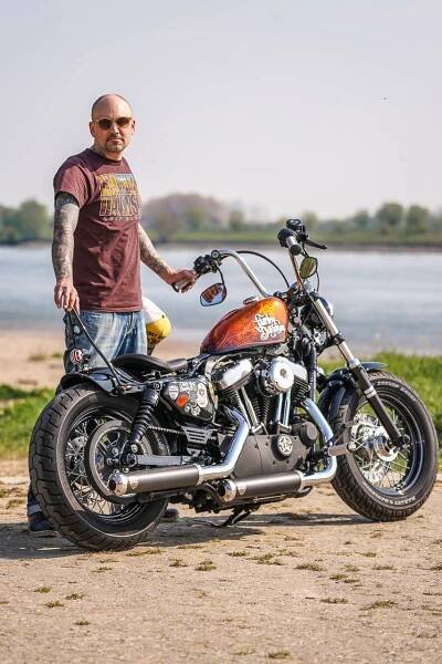 Thunderbike Norman's Tattoo Bike • Custom H-D Sportster Forty-Eight (48)