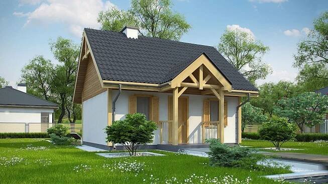 Projekty domů do 50 m2: projekty malých domů, dispozice, výkresy