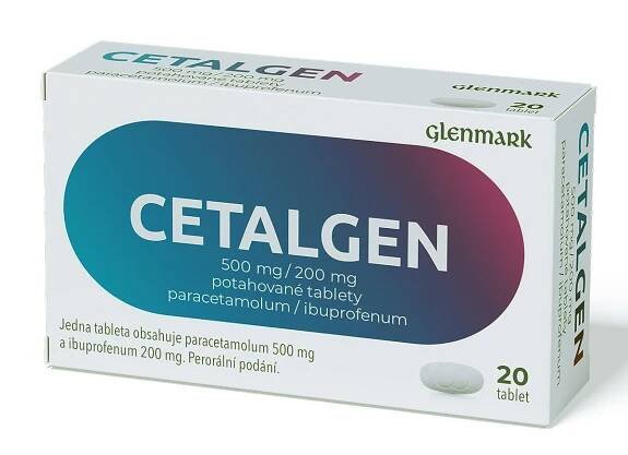 CETALGEN POR 500MG/200MG TBL FLM 20 II