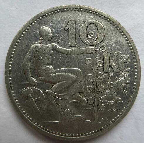 10 Kč Stříbrná Desetikoruna - 1931 - Numismatika