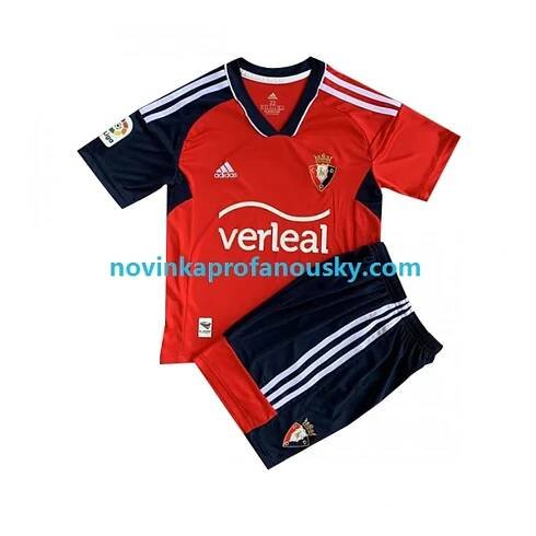 CA Osasuna Dres Domácí Fotbalové Dresy pro Děti 2022-2023 Krátký rukáv