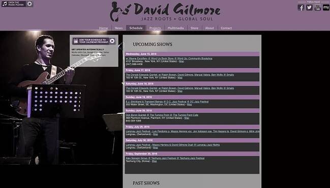 Divid Gilmore Events