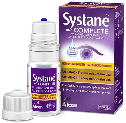 Systane Complete zvlhčující oční kapky bez konzervačních látek 10 ml