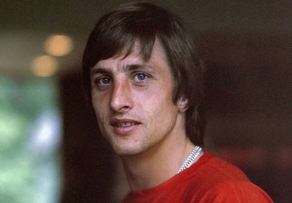 Headshot of Johan Cryuff, one of the best wingers in soccer