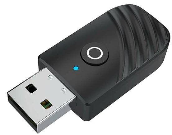 3 v 1 USB Bluetooth 5.0 vysílač a přijímač EDR Bezdrátový USB dongle Stereo AUX adaptér s 3,5mm audio kabelem Sada do auta