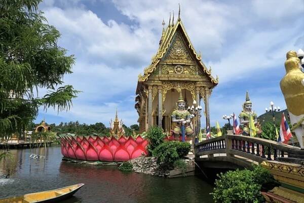 Temple Thailand Koh Samui Religion Koh Sam