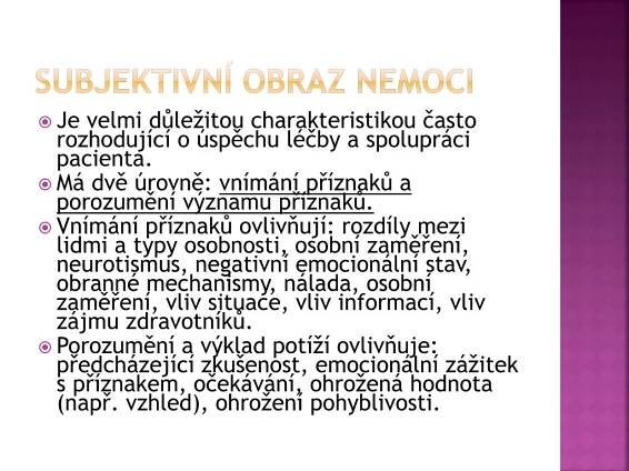 PPT - Psychologický přístup k nemocnému. PowerPoint Presentation, free download - ID:5750798