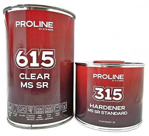 Keramický číry lak PROLINE 615 PREMIUM MS 2:1 (1l laku + 0,5l tužidla)