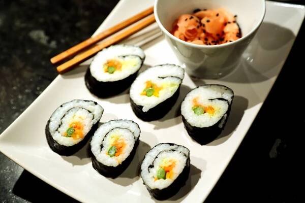 Mé první domácí sushi.