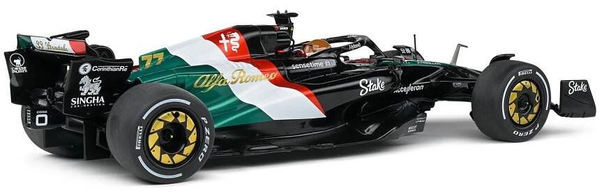 ALFA ROMEO F1 C43 TEAM STAKE N 77 MONZA ITALY GP 2023 | Modelsnavigator.com