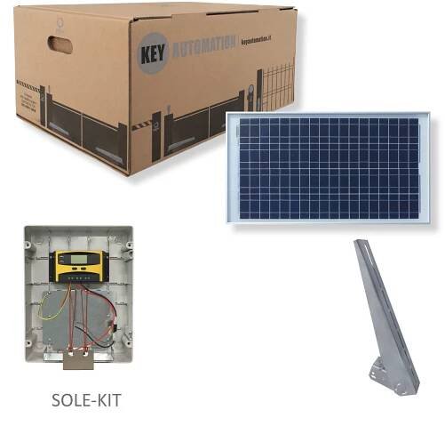 SOLE-KIT Solární KIT BEZ BATÉRIE pro 24V pohony KEY