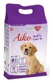 Podložka absorb. pro psy Aiko Soft Care 60x58cm 50ks - PETSHOP Jihlavská