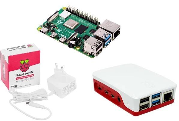 Raspberry Pi® Essentials Kit Raspberry Pi® 5 B+ 2 GB 4 x 2.4 GHz vč. napájecího zdroje, vč. pouzdra