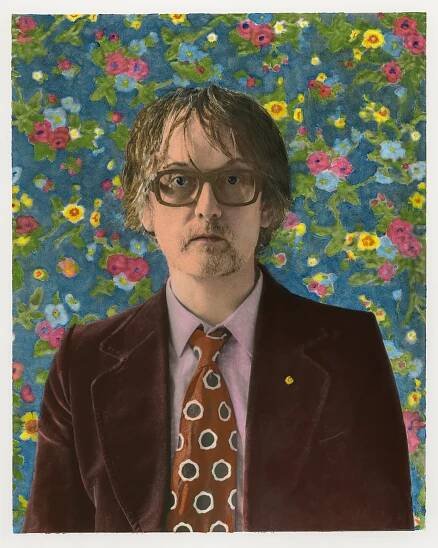 Jarvis Cocker photographed by Chris Schoonover for Flaunt Magazine. Hand Colored by Linda Schoonover.