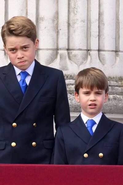 Prince George Went Full Big Brother While Correcting Prince Louis at Trooping the Color