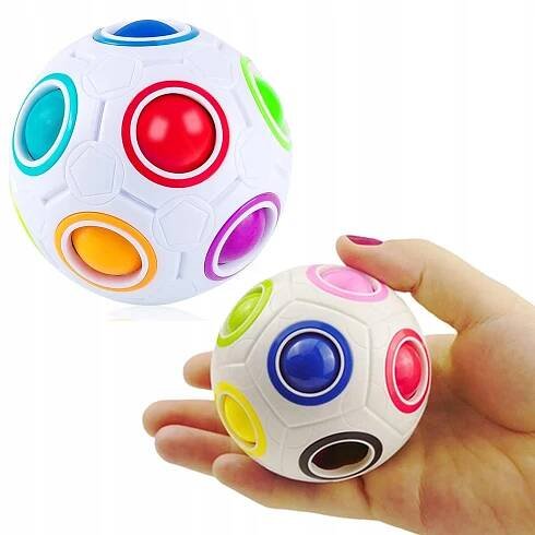 FIDGET KOUZELNÝ MÍČ ANTISTRESOVÁ KULIČKA BAREVNÁ ANTISTRESOVÁ HRAČKA SENZORICKÉ Značka žádná značka