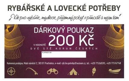 Dárkový poukaz - ZbraněRyby.cz