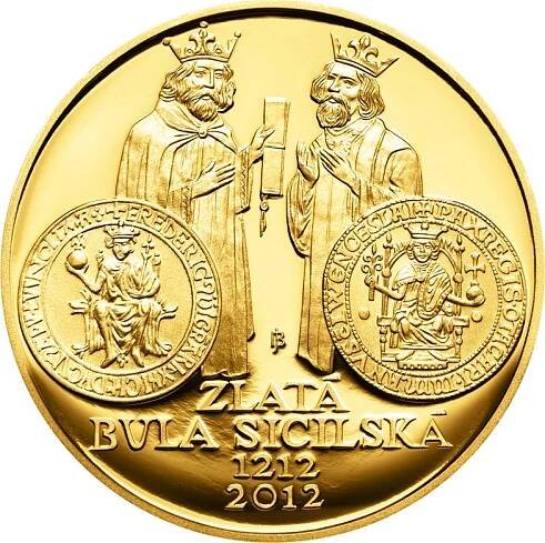 Česká mincovna Zlatá bula sicilská 1 oz 2012 zlatá mince 10000 Kč Proof 31,1 g
