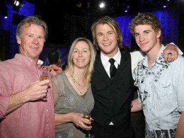 Craig Hemsworth, Leonie Hemsworth, Chris Hemsworth and Liam Hemsworth attend the Dancing With The Stars after show drinks party